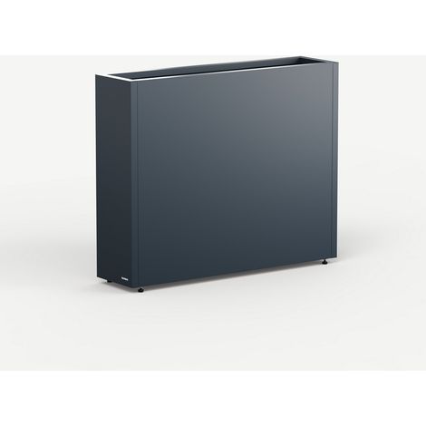 Fioriera Alta Herstera PLANTER DIVIDER 25 in Metallo colore Antracite 100x25x80 cm (1/5)