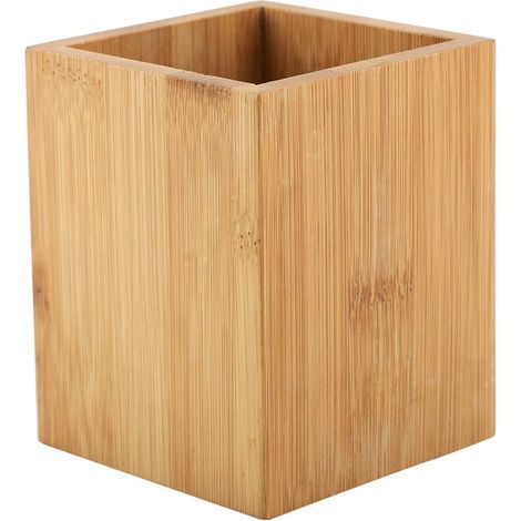 Stiftehalter aus Bambus für Büro und Schule, Stifteorganizer, lackfreier Stiftehalter, Bürobedarf, hält Ihren Schreibtisch ordentlich