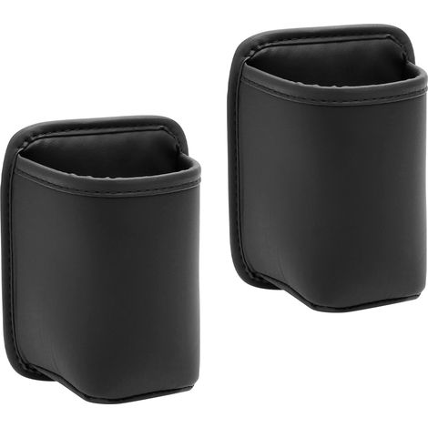 2 Pièces Porte Gobelet Voiture, à Fixer sur la Porte Arrière du Siège Arrière Porte-Bouteille Porte-Gobelet pour Voiture Organisateur de Rangement Multifonctionnel pour Poche de Porte Cuir (1/5)
