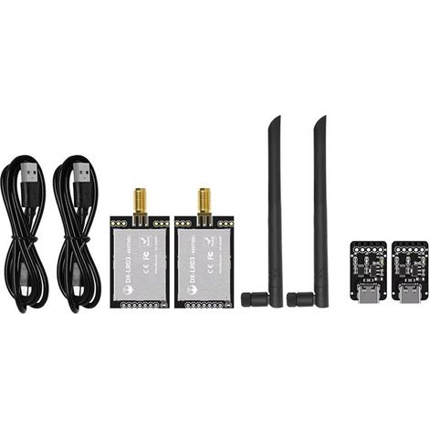 Módulo LoRa DX-LR03 433-475 MHz, largo alcance de 10 km, potencia de transmisión de 27 dBm, puerto serie UART, módulo LoRa AT (1/3)