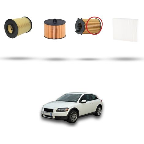 Kit tagliando 4 filtri compatibile con Volvo C30 2.0 Diesel 100KW dal 2006 al 2010 (1/5)