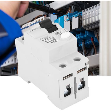 Disjoncteur GYL9 2P 230 V 50/60 Hz IP20, protecteur contre les fuites de courant, 2P-25 A-300 mA (1/5)