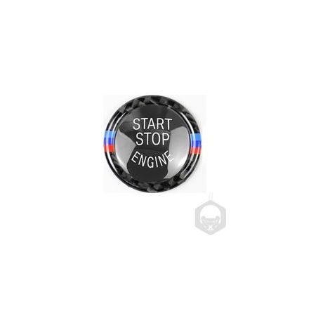 Cache de remplacement rouge pour bouton marche/arrêt BMW E90 E60 E70, compatible avec les BMW Série 3, 5, X5 et X6 (E90 noir). (1/4)