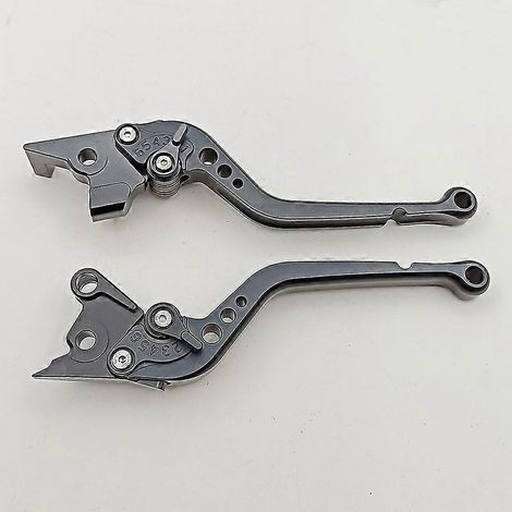 Poignée de klaxon de frein réglable pour motos Gucci Brevard 850/1100 (longue, entièrement noire) (1/5)