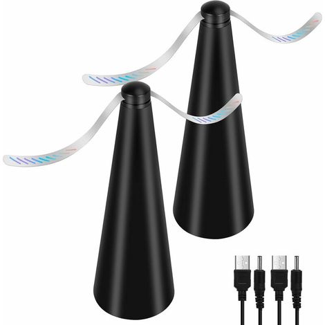 Ventilateur Anti-Mouche - Lot de 2 Répulsifs Anti-Moustiques sans Produits Chimiques Éloigne les Mouches et les Insectes de la Nourriture Idéal pour Camping, Salle à Manger, Jardin (1/4)