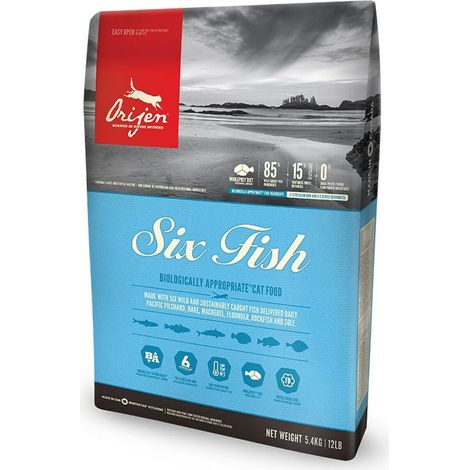 Orijen Cat Six Fish - Crocchette per Gatti - Sacco da 1,8 kg (1/5)