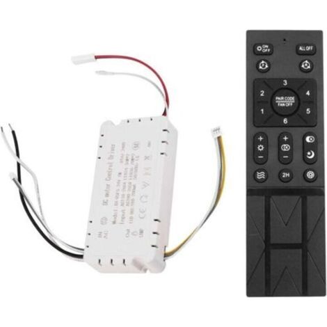 Kit de control remoto para ventilador de techo de 6 velocidades con luz regulable, compatible con 110-265V.