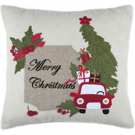 VOEUX Weihnachtswunschkissen 45x45 cm