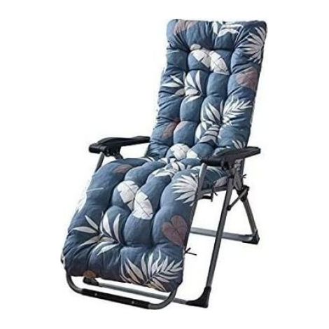 Coussin épais pour chaise longue - Doux et confortable - Pour terrasse, jardin, chaise longue - Coussin d’extérieur imprimé (1/5)