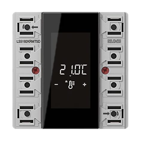 Jung KNX Módulo de controlador de ambiente compacto, 2 veces, F50, Serie LS LS 5192 KRM TS D