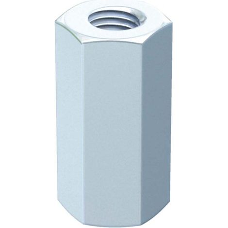 OBO Bettermann Manguito de unión para varilla roscada M10x30mm acero galvanizado, 6410103