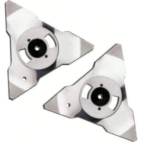Lot 2 lames de rechange en acier inoxydable pour tondeuses robotisées Robomow RS TS MS RC TC MC (1/4)