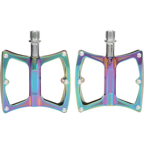 Pédales de Vélo Alliage d'Aluminium Anti-dérapantes Gauche/Droite - Accessoires VTT - Multi-Couleurs (1/5)