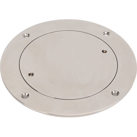 Plaque de pont 5 pouces en acier inoxydable 316, couvercle de trou d'inspection étanche rond pour navire (1/5)