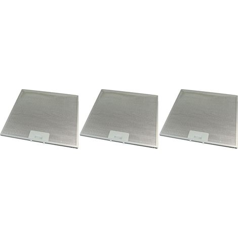 3 x Universal Cooker Hood Metal Grease Filter 320mm x 320mm (1/4)