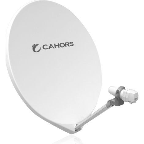 Antenne Parabole Satellite Fibre - Cahors SMC 65 UNI - 65 CM, Gain 36,2 dB, Bande de fréquence 10,7 - 12,75 GHz (1/2)