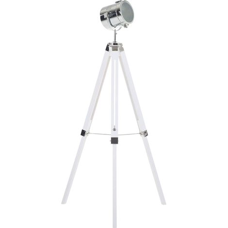 Floor Lamp ALZETTE Pine Wood White
