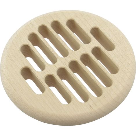 Lüftungsrosette rund ø 83 mm, Einlass ø 68 mm, Ahorn roh