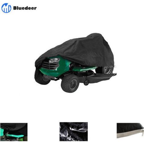1 housse de protection imperméable en tissu Oxford résistant aux UV pour tondeuse autoportée (170 x 61 x 117 cm, noir) (1/3)