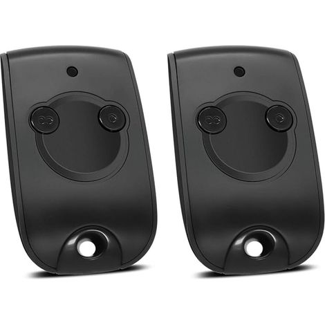Pack de 2 Télécommandes de Garage et Portail - 433,92 MHz 2 Canaux Émetteur Universel pour Portes Automatiques - Piles Inclus (1/5)