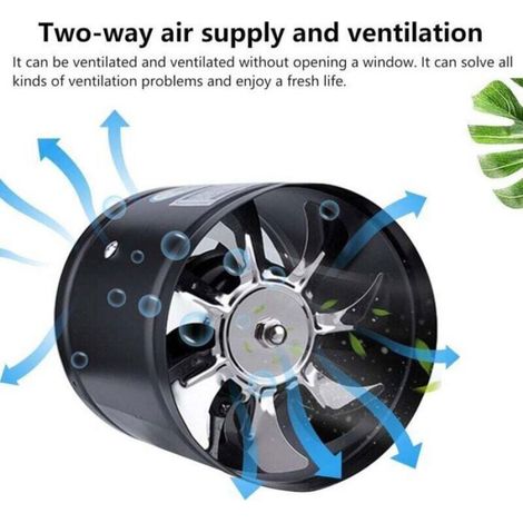 Ventilateur Extracteur - 100 Mm - 110 V - Métal - Pour Salle De Bain Cuisine Buanderie - 1 Pièce (1/4)