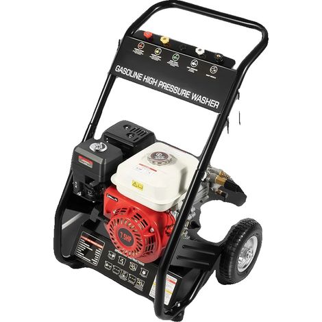 Hidrolimpiadora de alta presión, 2200 PSI, 2,3 GPM, motor de 4 tiempos, 5 opciones de boquilla, tamaño de 56 cm. (1/5)