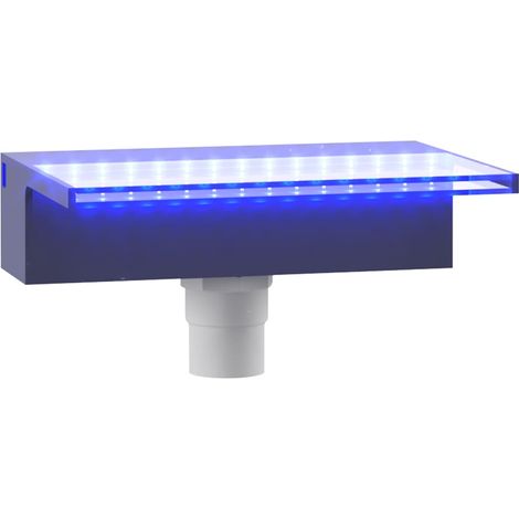 Fuente cascada con LED RGB acrílico 30cm vidaXL