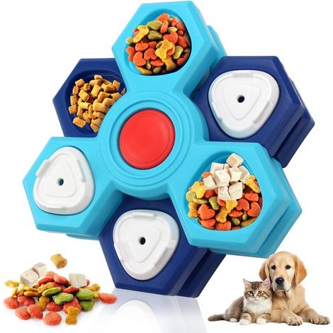Juguete interactivo para perros - Plataforma giratoria - 4 niveles (1/5)