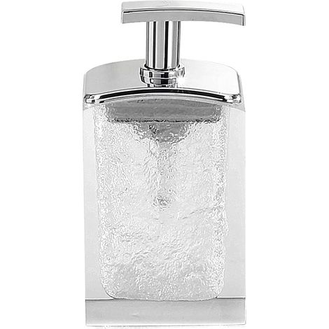 Gedy Bianco, G-Antares dosasapone, Dimensioni 15,5X8X6,2 CM Peso 0,372 kg, Dispenser Sapone Bagno in Resina Resistente di Alta qualità, Design R&S Fatto a Mano, 2 Anni di Garanzia, 6,2x8x15,5 (1/5)
