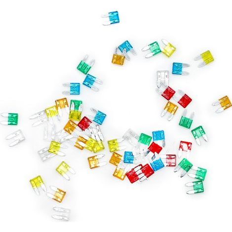 Assortimento di 60 mini fusibili a lama, kit di fusibili per auto e camion, 5A, 10A, 15A, 20A, 25A e 30A (1/5)