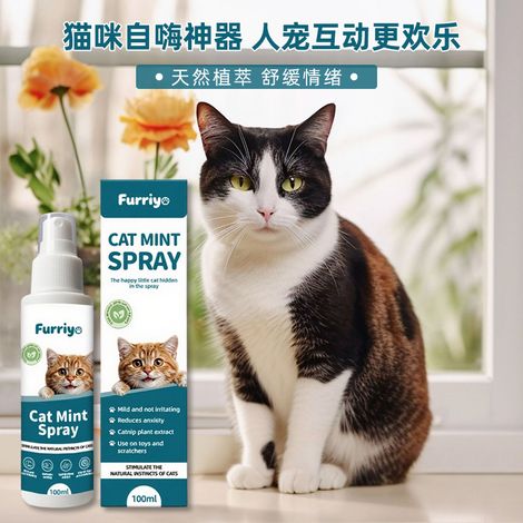 Catnip spray, cat grass attractant, soothes cats, attracts cats to scratch, cat toys, and cat teasing -- Catnip spray 100ml -- BIEMMEDUE (1/4)