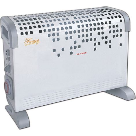 Convector Eléctrico 1800W con Turbo y Programador Bricoprofesional (1/2)