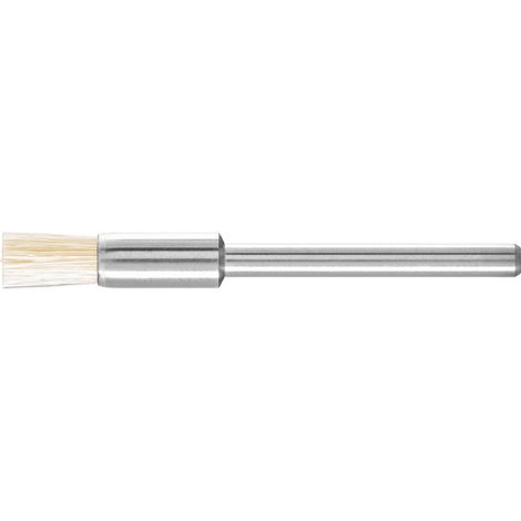 PFERD TOOLS Miniatur-Pinselbürste PBU Ø5 mm Schaft-Ø3 mm weiße Schweineborste 10 Stk