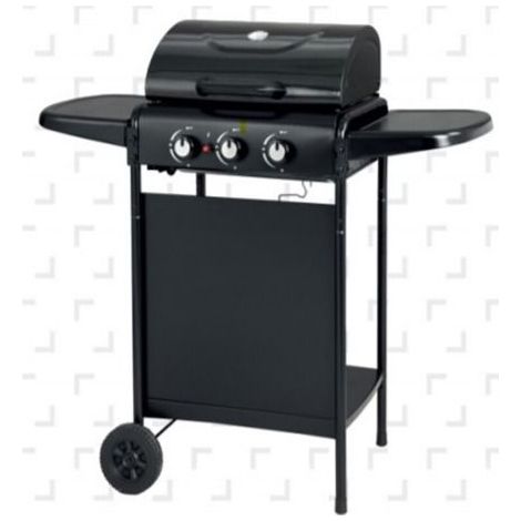 CookingBox Barbecue 3 fuochi BBQ3F 3000 W Nero - 3451571032599