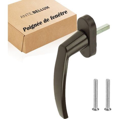 1 Poignée De Fenêtre, Aluminium Marron, Tige 35 Mm, Pour Porte Balcon Et Terrasse (1/5)