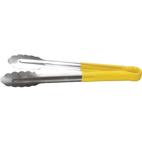 Pince de service à code couleur 300mm jaune - HYGIPLAS (1/3)