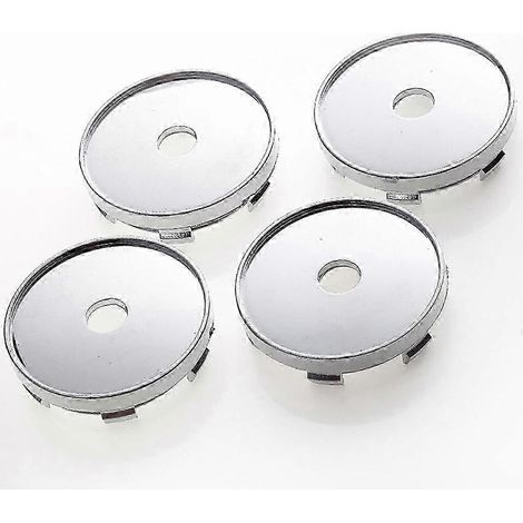 Lot de 4 enjoliveurs de roue universels pour voiture, camion et tuning, résistants et durables, de 60 mm, en plastique multicolore. Accessoires de décoration pour voiture. (1/3)