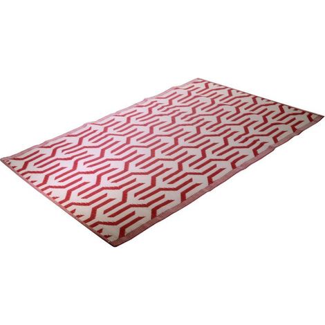 Tappeto poliestere fantasia rosso cm 120x180x0.6