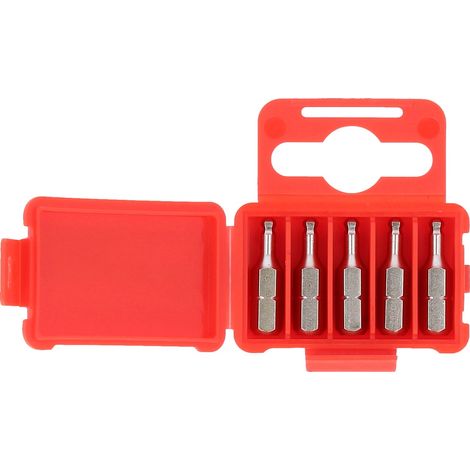 KS Tools 1/4 Bit Innensechskant, 25 mm, Kugelkopf, 3 mm, 5er Pack (1/5)