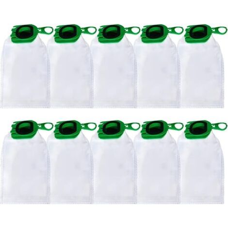 Pair 10 Sacs d'Aspirateur pour Vorwerk Kobold VB100 FP100 Aspirateur, Sac À Poussière de Rechange pour Vorwerk Kobold VB 100 FP 100 Aspirateur