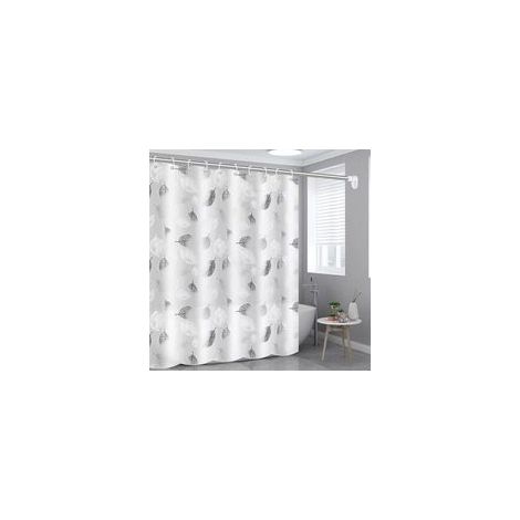 Rideau de Douche Imperméable, Anti Moisissure, 180 x 200 cm Pour Salle de Bain ou Baignoire