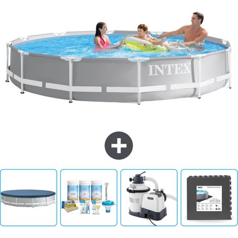 Intex Piscine Prism Frame Ronde - 366x76 cm - 5-pièces SCB61 (1/5)