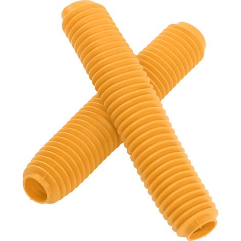 Paire de soufflets de fourche avant moto, cache anti-poussière remplacement pour SUZUKI RM125 DR250 DRZ400, 400 jaune, protection suspension, kit 2 pièces (1/5)
