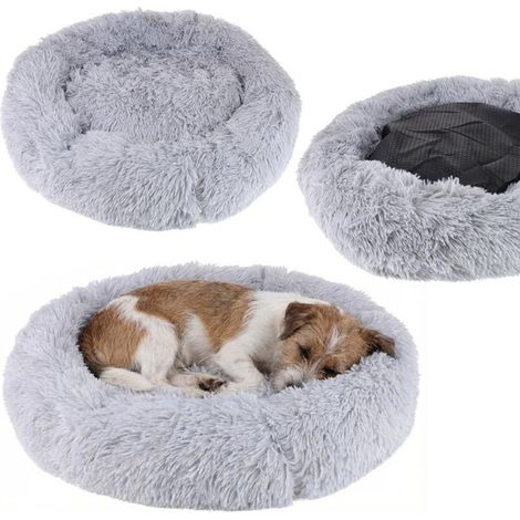 Cuccia per cani e gatti, soffice cuscino a pelo lungo, 60 cm, comfort per animali domestici (1/5)