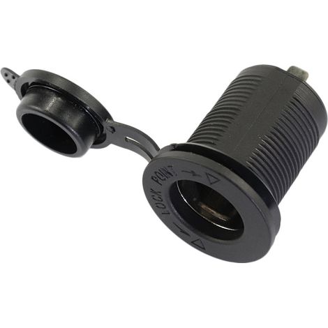 Cigarette Lighter Socket, 12V Power Outlet for Car, Marine, Motorcycle, ATV (1 Pack)