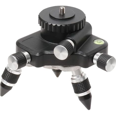 Adaptateur de niveau laser – Base rotative à 360° pour connecteur de trépied de niveau laser de ligne, base de trépied pivotante pour adaptateur de niveau de 6,35 mm et 5/8" (1/5)