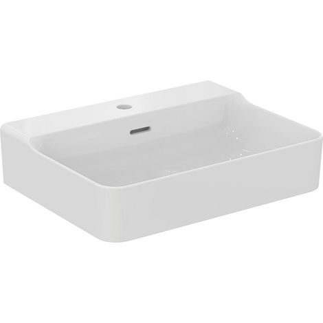 Ensemble IS06 Conca avec lavabo, meuble WTU en chêne clair, miroir avec bras
