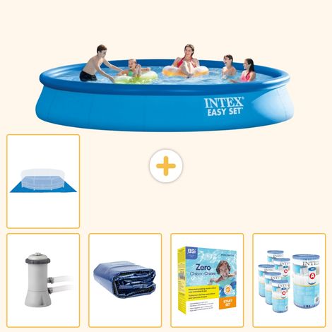 Intex Piscine Easy Set Ronde - 457x84 cm - 6-pièces SCB22 (1/5)