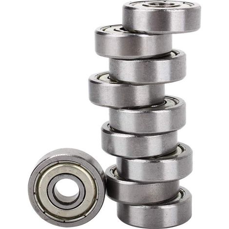 Kugellager, 10 Stück/Lot 625ZZ Miniatur-Kugellager mit tiefer Abschirmung, aus Metall und Gummi abgedichtet