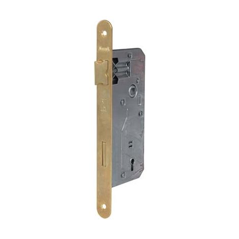 SERRATURA PATENT B.TONDO BRONZATO 040T BONAITI  I.MM 90 F.MM 22 E.MM 50